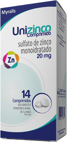 Unizinco 20Mg C/14 Comprimidos